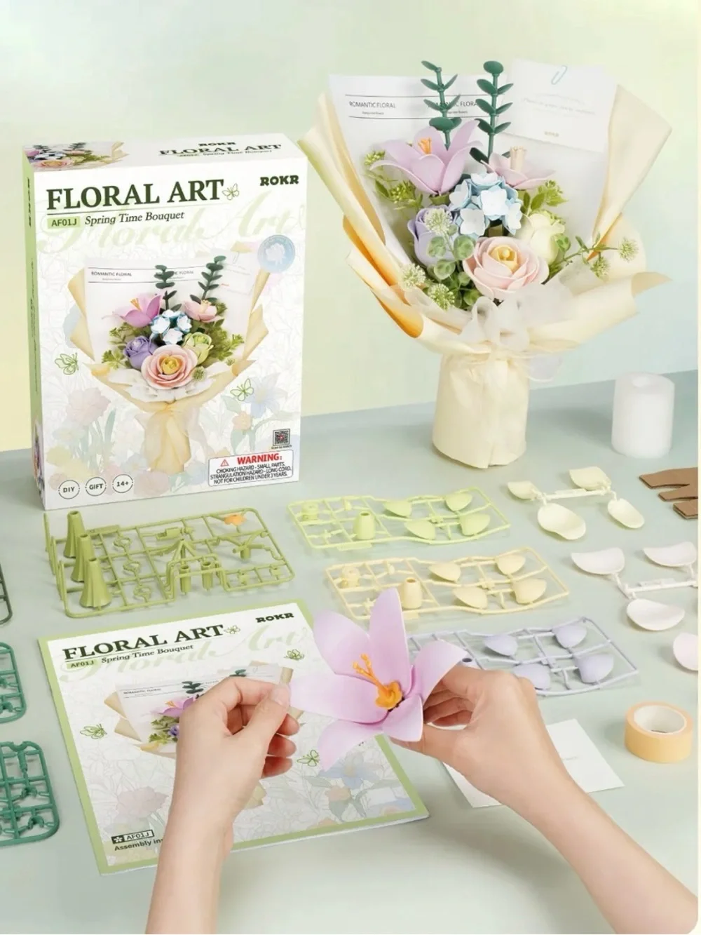 NIB 3D DIY Floral Spring Time Bouquet 3d puzzle new!